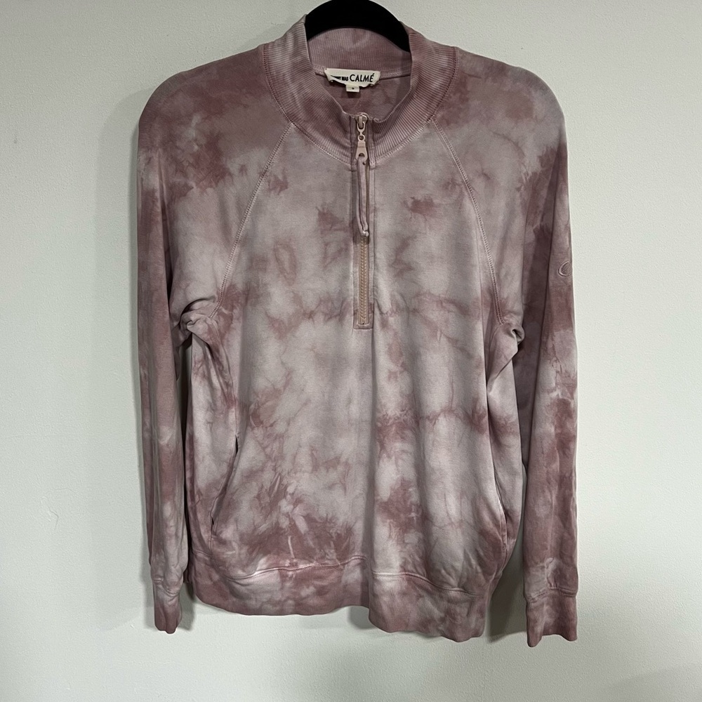 Calme x Johnny Was Raglan Half Zip Pullover - Picture 2 of 13